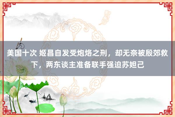 美国十次 姬昌自发受炮烙之刑，却无奈被殷郊救下，两东谈主准备联手强迫苏妲己