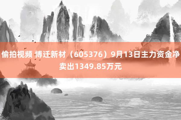 偷拍视频 博迁新材（605376）9月13日主力资金净卖出1349.85万元