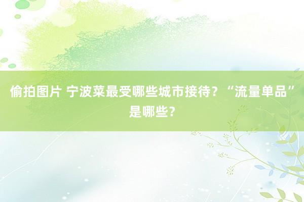 偷拍图片 宁波菜最受哪些城市接待？“流量单品”是哪些？