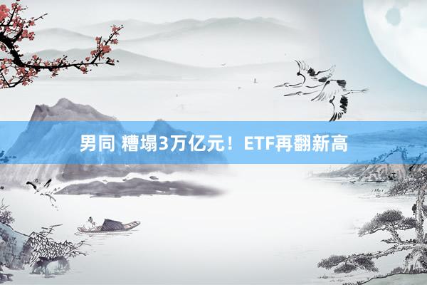 男同 糟塌3万亿元！ETF再翻新高