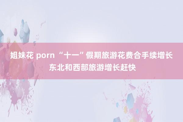 姐妹花 porn “十一”假期旅游花费合手续增长 东北和西部旅游增长赶快