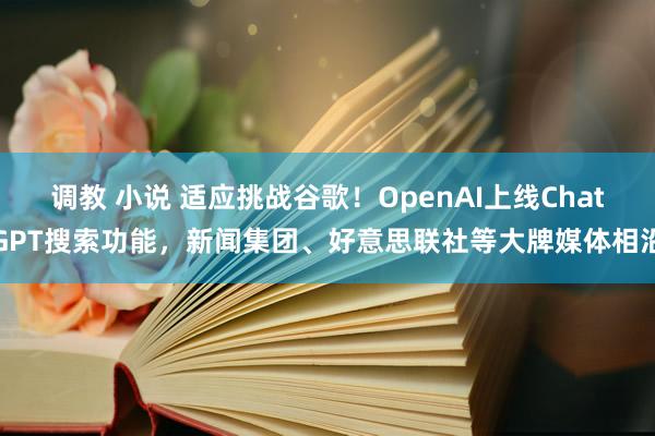 调教 小说 适应挑战谷歌！OpenAI上线ChatGPT搜索功能，新闻集团、好意思联社等大牌媒体相沿