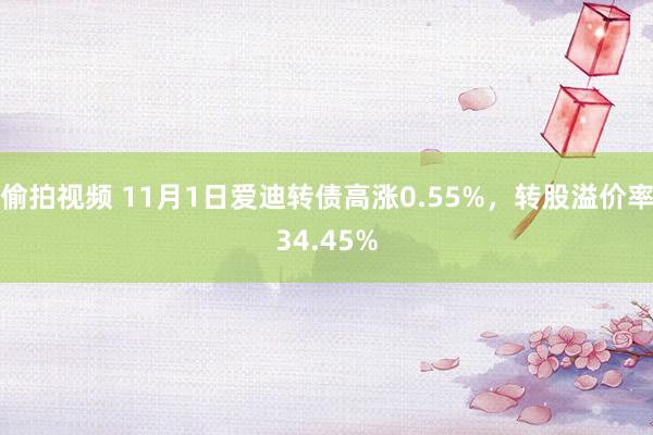 偷拍视频 11月1日爱迪转债高涨0.55%，转股溢价率34.45%