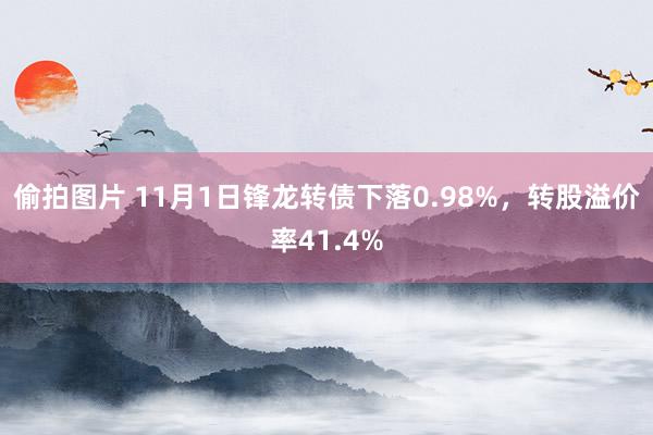 偷拍图片 11月1日锋龙转债下落0.98%，转股溢价率41.4%