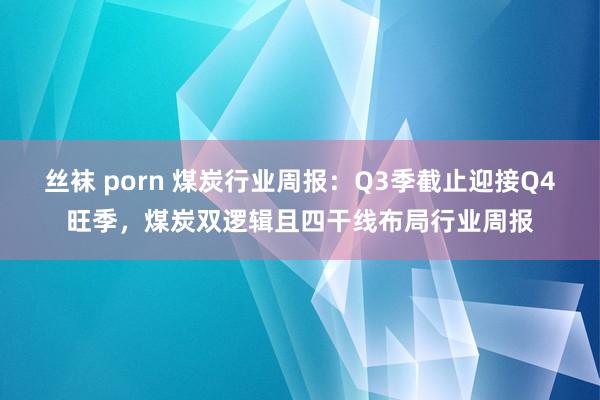 丝袜 porn 煤炭行业周报：Q3季截止迎接Q4旺季，煤炭双逻辑且四干线布局行业周报